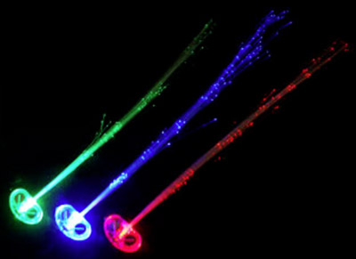 led hair clip - fibre optics