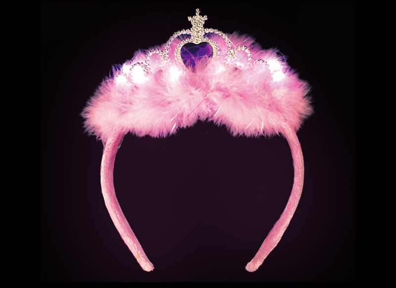 flashing pink tiara