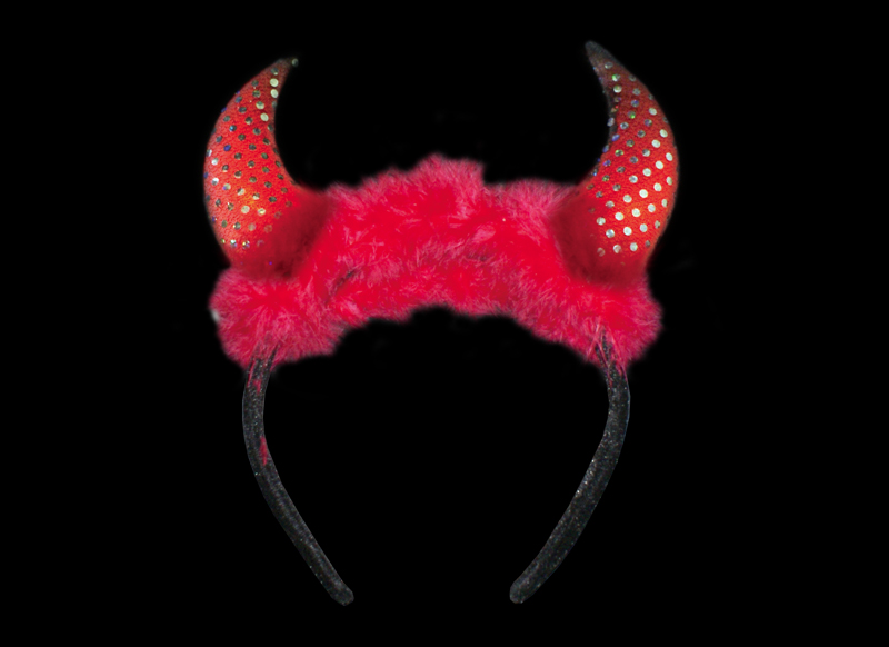 fluffy devil horns