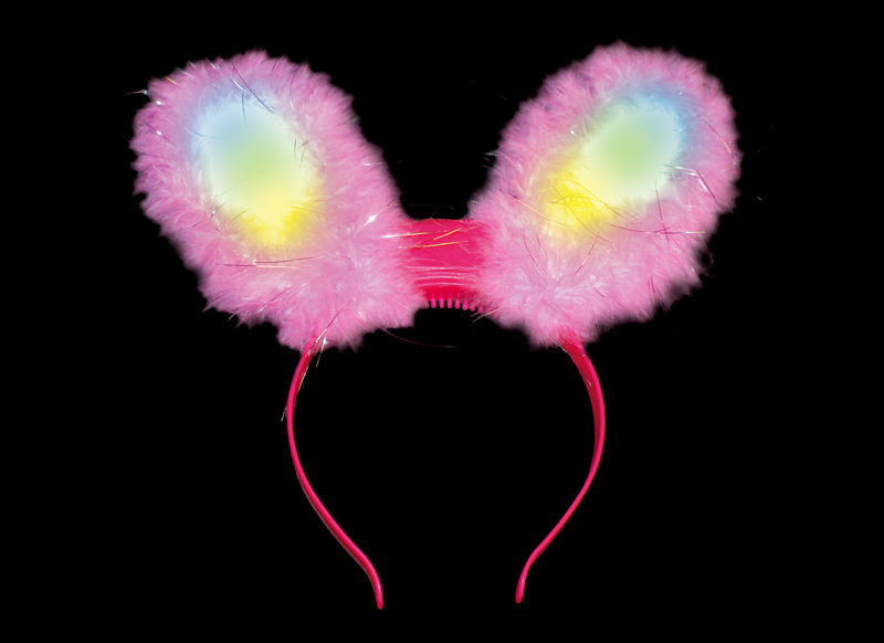pink fluffy bunny ears