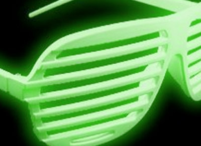 green glow shutter shade glasses
