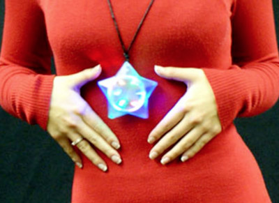light-up star necklace - novelty pendant